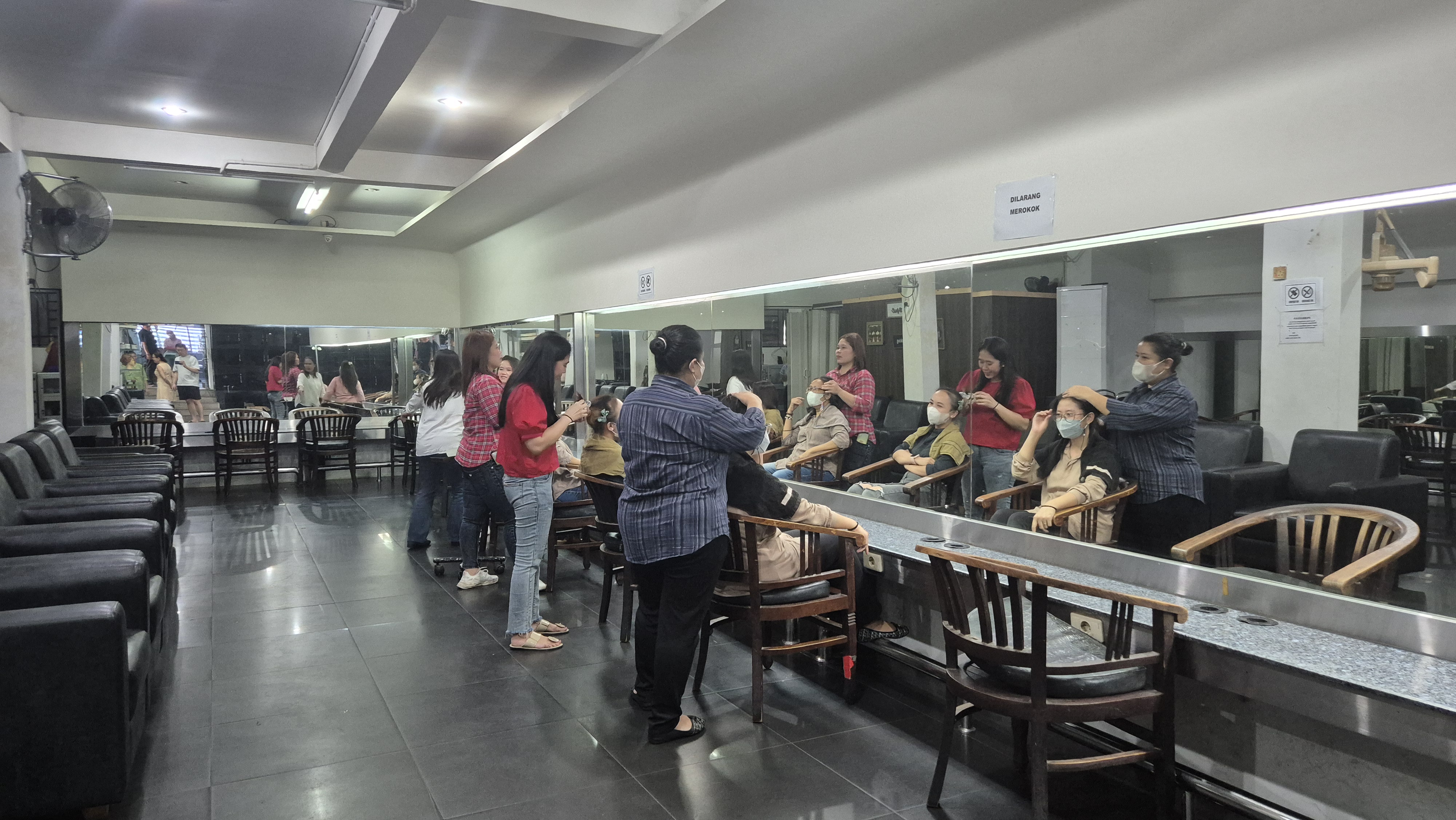 People waiting in treatment room